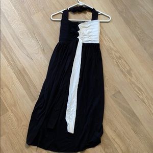 Stretchy jersey NWT black and white dress